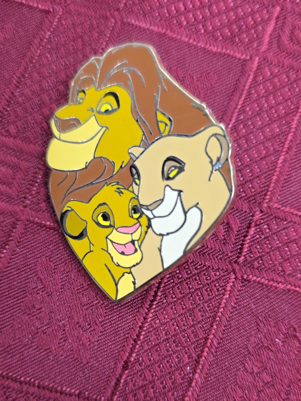 Disney Lion Family Enamel Pin - Yellow, Brown, Cream
